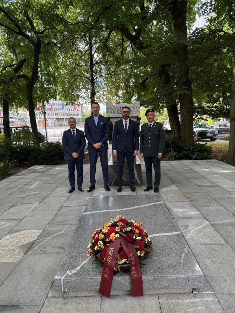 Ljubljana: Wreath-Laying Ceremony Marks Montenegro’s Statehood Day